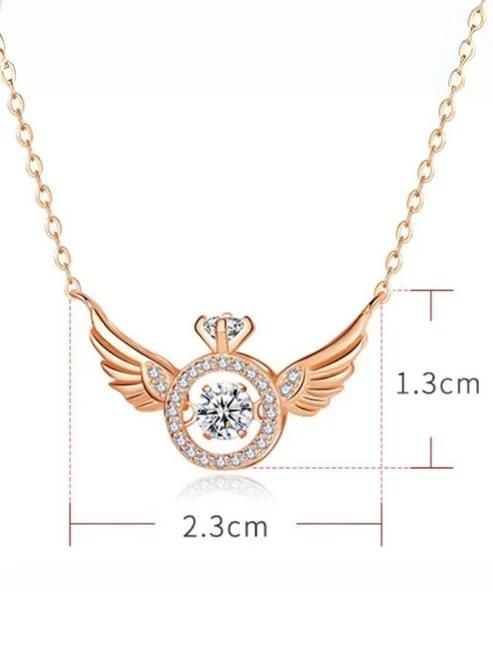 Angel Wings Rose Gold Necklace